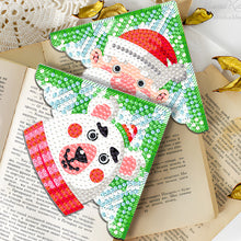 Load image into Gallery viewer, 4PCS Special Shape+Round Diamond Painting Bookmark Kits Kits(Cartoon Snowman #7)