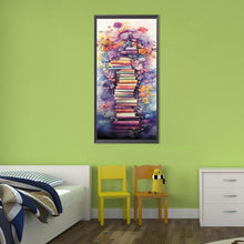 Load image into Gallery viewer, Diamond Painting - Full Round - Flower Book Ladder (30*70CM)