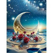 Load image into Gallery viewer, Diamond Painting - Full Round - rose under starry sky (30*40CM)