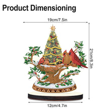 Load image into Gallery viewer, Christmas Snow Scene Wooden Desktop Diamond Painting Ornament (#1)