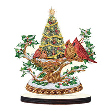 Load image into Gallery viewer, Christmas Snow Scene Wooden Desktop Diamond Painting Ornament (#1)