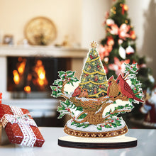 Load image into Gallery viewer, Christmas Snow Scene Wooden Desktop Diamond Painting Ornament (#1)