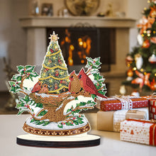 Load image into Gallery viewer, Christmas Snow Scene Wooden Desktop Diamond Painting Ornament (#1)
