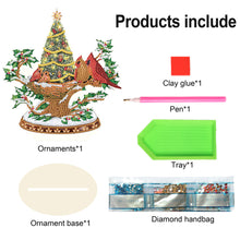 Load image into Gallery viewer, Christmas Snow Scene Wooden Desktop Diamond Painting Ornament (#1)