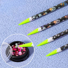 Load image into Gallery viewer, 12PCS Diamond Painting Pen Self Adhesive with Pencil Sharpener (Green)