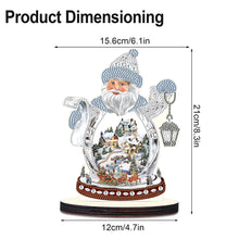 Load image into Gallery viewer, 2PCS Wooden Xmas Snowman Desktop Diamond Painting Ornament (#4)