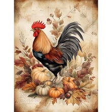 Load image into Gallery viewer, Diamond Painting - Full Round - cock in retro diary (30*40CM)