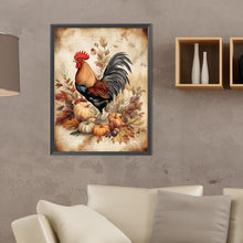 Load image into Gallery viewer, Diamond Painting - Full Round - cock in retro diary (30*40CM)