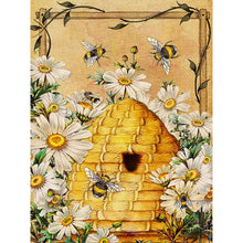 Load image into Gallery viewer, Diamond Painting - Full Round - bees in vintage diary (30*40CM)