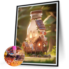 Load image into Gallery viewer, Diamond Painting - Full Round - forest bottle hut (30*40CM)