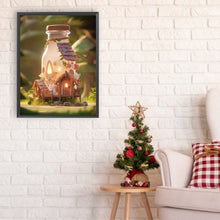 Load image into Gallery viewer, Diamond Painting - Full Round - forest bottle hut (30*40CM)