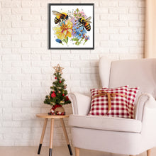 Load image into Gallery viewer, Diamond Painting - Partial Special Shaped - honey bees (30*30CM)