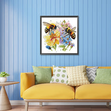 Load image into Gallery viewer, Diamond Painting - Partial Special Shaped - honey bees (30*30CM)