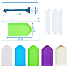 Load image into Gallery viewer, Diamond Painting Art Trays with Divider for Diamond Art DIY Craft (Green)