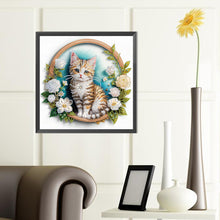 Load image into Gallery viewer, Diamond Painting - Partial Special Shaped - simple kitten (40*40CM)