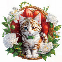 Load image into Gallery viewer, Diamond Painting - Partial Special Shaped - simple cat (40*40CM)
