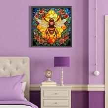 Load image into Gallery viewer, Diamond Painting - Partial Special Shaped - Simple bee (40*40CM)