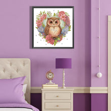 Load image into Gallery viewer, Diamond Painting - Partial Special Shaped - simple owl (40*40CM)