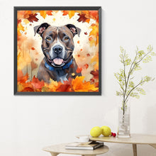 Load image into Gallery viewer, Diamond Painting - Full Round - maple leaf puppy (30*30CM)