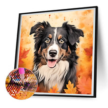 Load image into Gallery viewer, Diamond Painting - Full Round - maple leaf puppy (30*30CM)