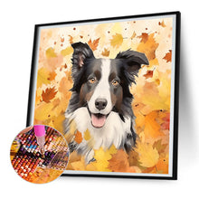Load image into Gallery viewer, Diamond Painting - Full Round - maple leaf puppy (30*30CM)
