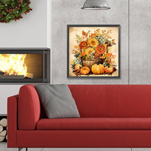 Load image into Gallery viewer, Diamond Painting - Full Round - Pumpkin flower basket (30*30CM)