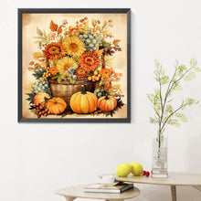 Load image into Gallery viewer, Diamond Painting - Full Round - Pumpkin flower basket (30*30CM)