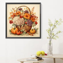 Load image into Gallery viewer, Diamond Painting - Full Round - Pumpkin flower basket (30*30CM)