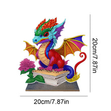 Load image into Gallery viewer, Wooden Crystal Painting Desktop Kit Diamond Art Table Decor (Dragon Baby #3)