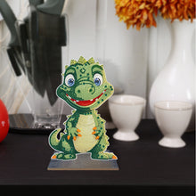 Load image into Gallery viewer, Wooden Crystal Painting Desktop Kit Diamond Art Table Decor (Dragon Baby #4)