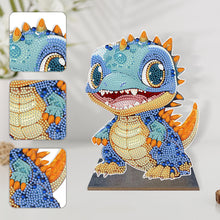 Load image into Gallery viewer, Wooden Crystal Painting Desktop Kit Diamond Art Table Decor (Dragon Baby #5)