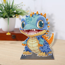 Load image into Gallery viewer, Wooden Crystal Painting Desktop Kit Diamond Art Table Decor (Dragon Baby #5)