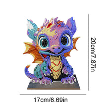 Load image into Gallery viewer, Wooden Crystal Painting Desktop Kit Diamond Art Table Decor (Dragon Baby #6)