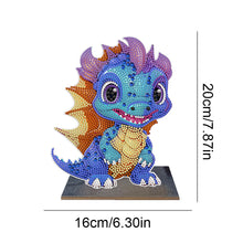 Load image into Gallery viewer, Wooden Crystal Painting Desktop Kit Diamond Art Table Decor (Dragon Baby #7)
