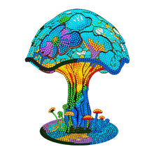 Load image into Gallery viewer, Wooden Desktop Diamond Painting Ornament Diamond Table Decor (Mushroom Lamp)