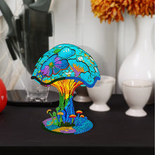 Load image into Gallery viewer, Wooden Desktop Diamond Painting Ornament Diamond Table Decor (Mushroom Lamp)