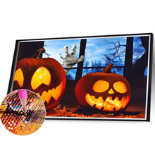 Load image into Gallery viewer, Diamond Painting - Full Round - Halloween pumpkin lantern (40*30CM)