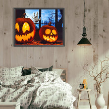 Load image into Gallery viewer, Diamond Painting - Full Round - Halloween pumpkin lantern (40*30CM)