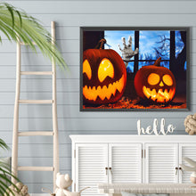 Load image into Gallery viewer, Diamond Painting - Full Round - Halloween pumpkin lantern (40*30CM)