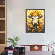 Load image into Gallery viewer, Diamond Painting - Full Round - Sunflower and old cow (40*50CM)