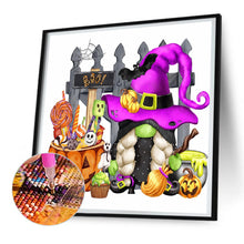 Load image into Gallery viewer, Diamond Painting - Full Round - halloween gnome (30*30CM)