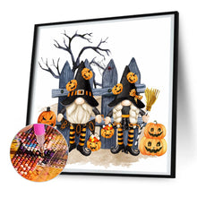 Load image into Gallery viewer, Diamond Painting - Full Round - halloween gnome (30*30CM)