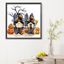 Load image into Gallery viewer, Diamond Painting - Full Round - halloween gnome (30*30CM)