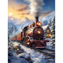 Load image into Gallery viewer, Diamond Painting - Full Round - snow train (30*40CM)