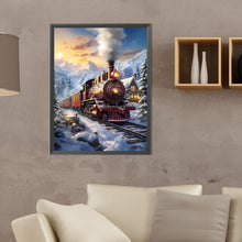 Load image into Gallery viewer, Diamond Painting - Full Round - snow train (30*40CM)