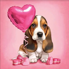 Load image into Gallery viewer, Diamond Painting - Full Round - loving puppy (30*30CM)