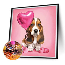 Load image into Gallery viewer, Diamond Painting - Full Round - loving puppy (30*30CM)