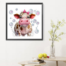 Load image into Gallery viewer, Diamond Painting - Full Round - bubble cow (30*30CM)