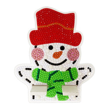 Load image into Gallery viewer, Diamond Painting Desktop Cellphone Stand Best Gift for Girls (Christmas Snowman)