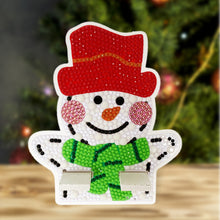 Load image into Gallery viewer, Diamond Painting Desktop Cellphone Stand Best Gift for Girls (Christmas Snowman)